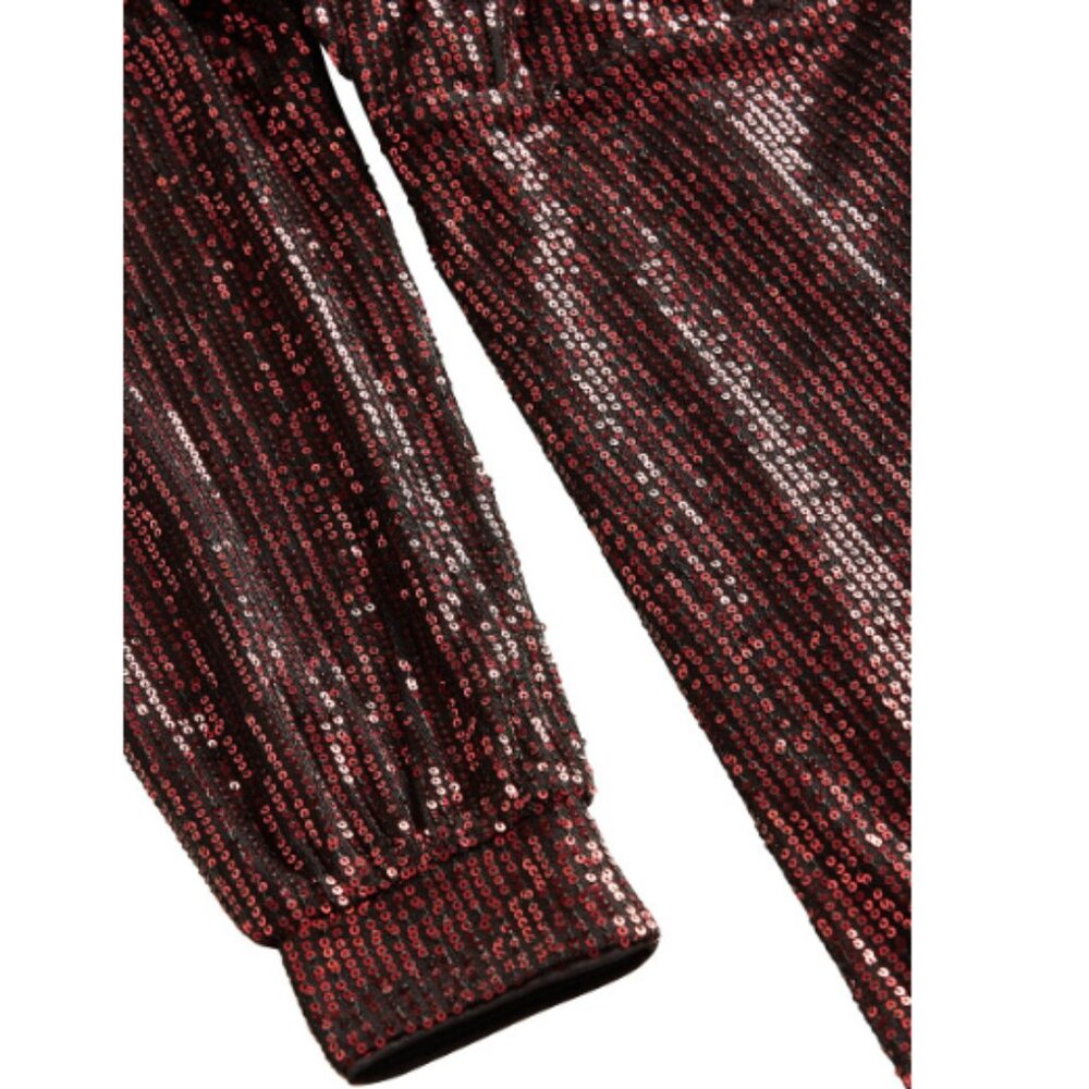 City Chic Party Glow Wrap Dress Women's 18 Sequined Wrap Lined Party Formal Mini - Picture 4 of 12